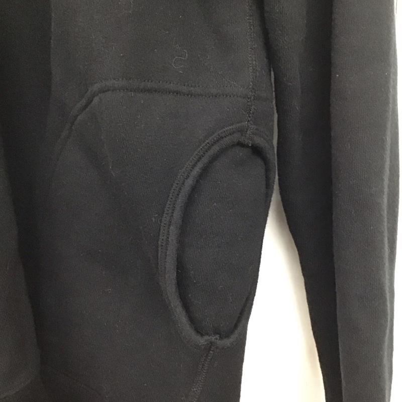 ヒピハパ Jipijapa パーカー 長袖 長袖パーカー ジップアップパーカー スウェット 3 無地 黒 / ブラック /  メンズ USED 古着 中古 10145361