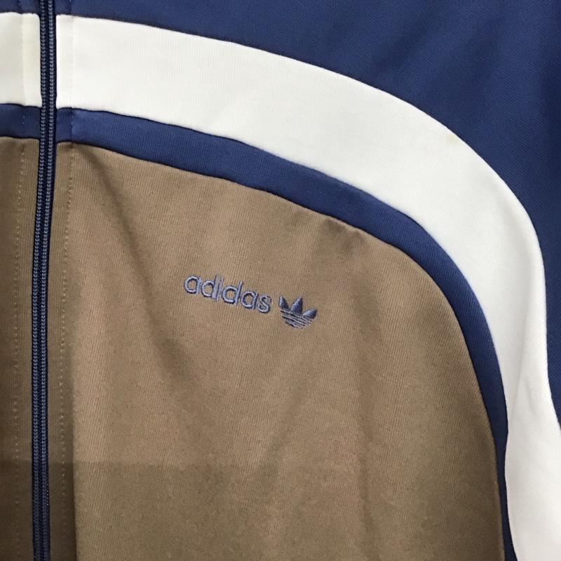 アディダス adidas ジャケット、上着 ジャケット、ブレザー ジップアップジャケット アウター 古着 ジャージ 70s L ロゴ、文字 水色 / ライトブルー /  メンズ USED 古着 中古 10129308