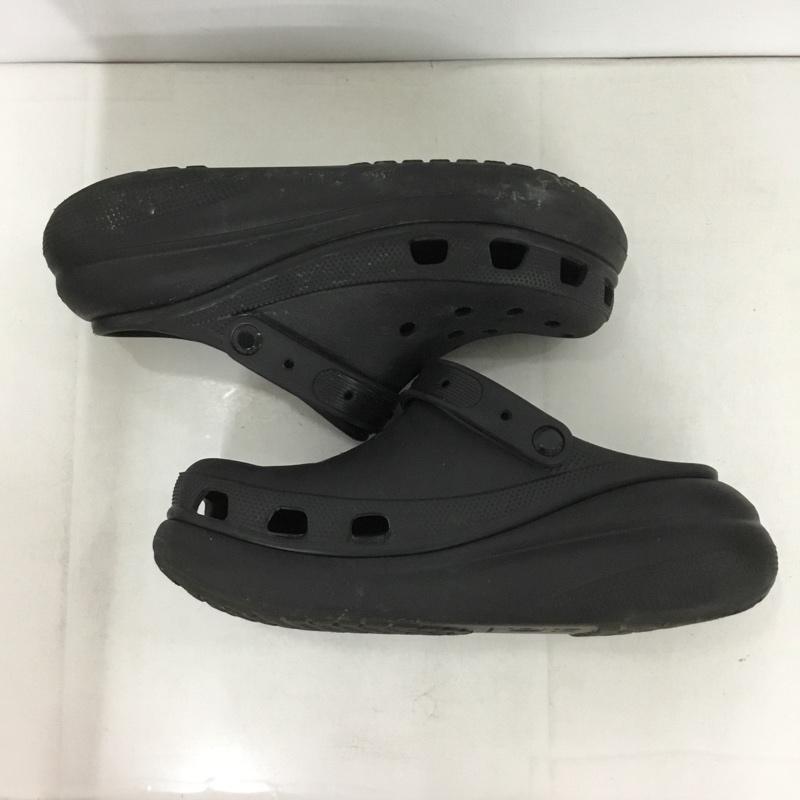 クロックス crocs サンダル サンダル comfort iconic 厚底 10 ロゴ、文字 黒 / ブラック /  メンズ USED 古着 中古 10140023