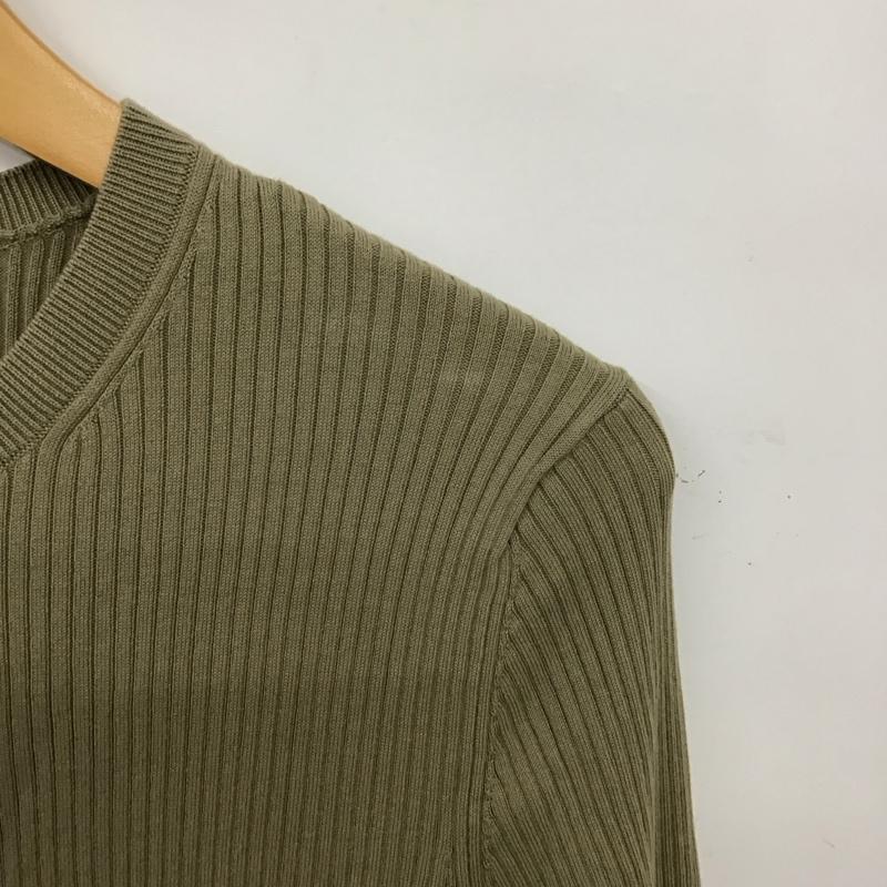 セオリー theory カーディガン 長袖 S 無地 カーキ / カーキ /  レディース USED 古着 中古 10150805