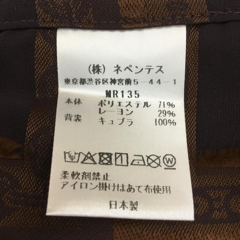 ニードルス Needles シャツ、ブラウス 半袖 Classic Shirts MR135 M 総柄 茶 / ブラウン /  メンズ USED 古着 中古 10127268