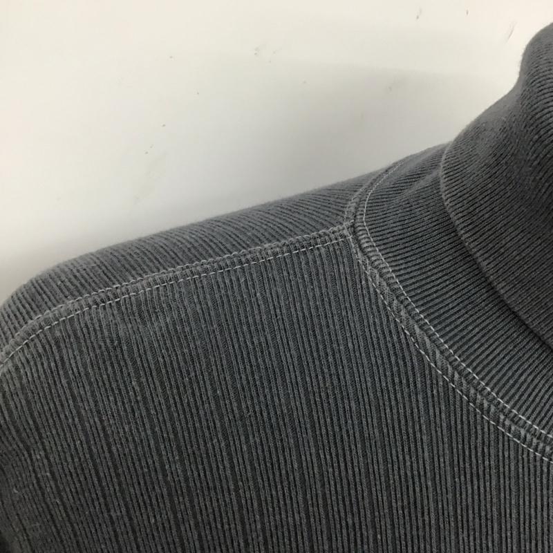 クッシュマン CUSHMAN カットソー 長袖 長袖カットソー タートルネックカットソー L ストライプ 灰 / グレー /  メンズ USED 古着 中古 10127659