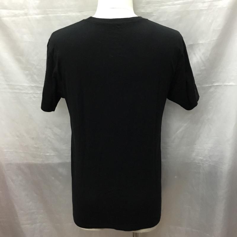 ポーラー POLeR Tシャツ 半袖 クルーネック 胸ポケット S プリント 黒 / ブラック /  メンズ USED 古着 中古 10119804
