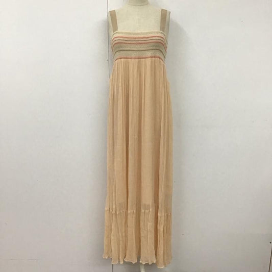 セミクチュール SEMI COUTURE ワンピース ロングスカート ロングスカート ノースリーブロングスカート フレアスカート 40 無地 ベージュ / ベージュ /  レディース USED 古着 中古 10110248