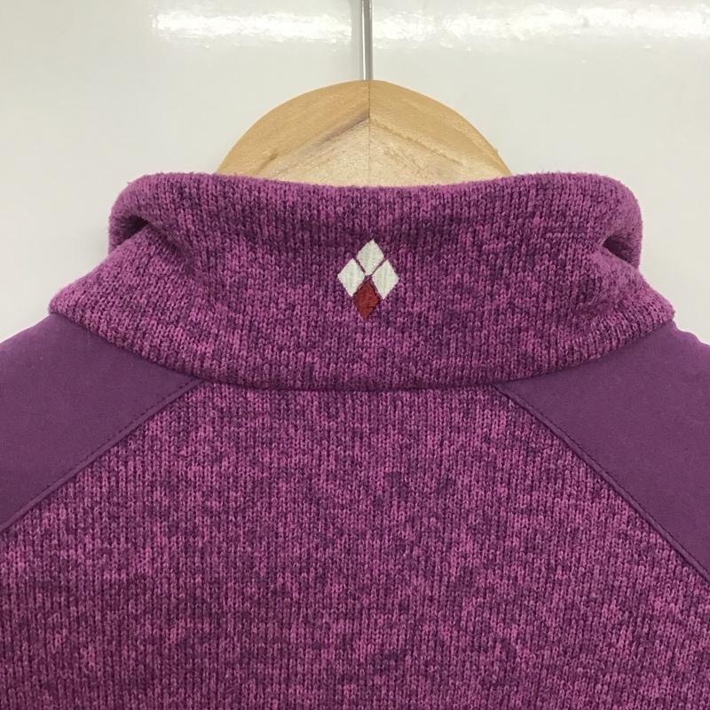 モンベル mont-bell ジャケット、上着 ジャケット、ブレザー 1106588 クリマプラス ニットジャケット フリース XL ロゴ、文字 紫 / パープル /  レディース USED 古着 中古 10147175