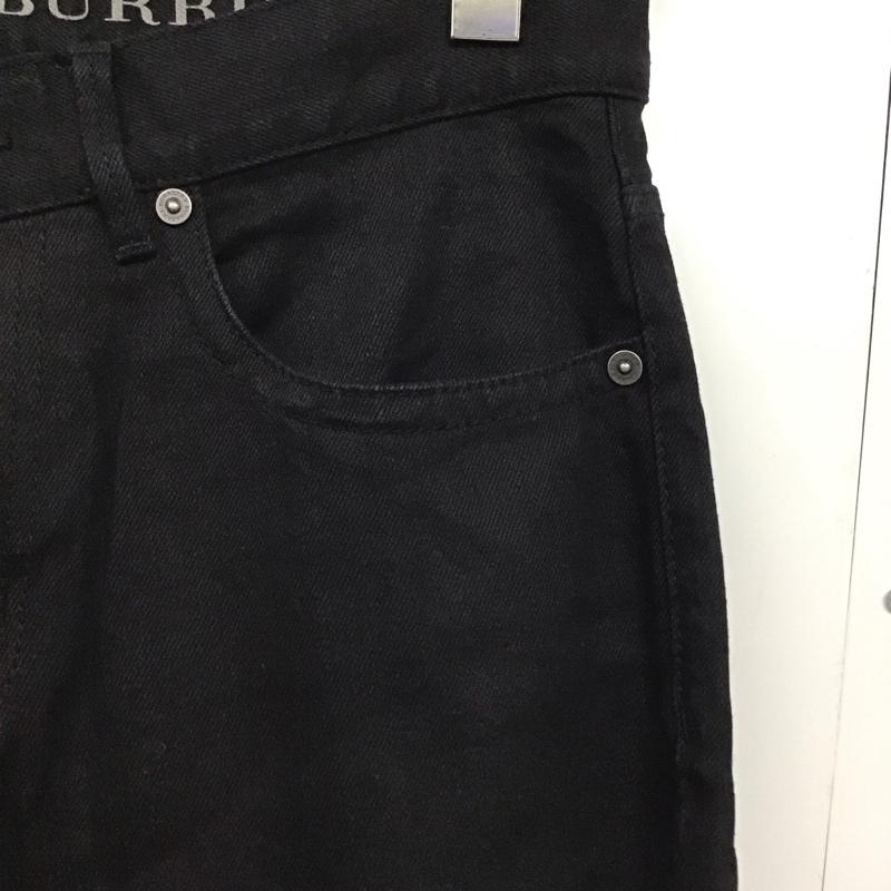 バーバリー BURBERRY パンツ デニム、ジーンズ デニムパンツ スリムパンツ カジュアルパンツ ストレッチパンツ 33インチ 無地 黒 / ブラック /  メンズ USED 古着 中古 10141933