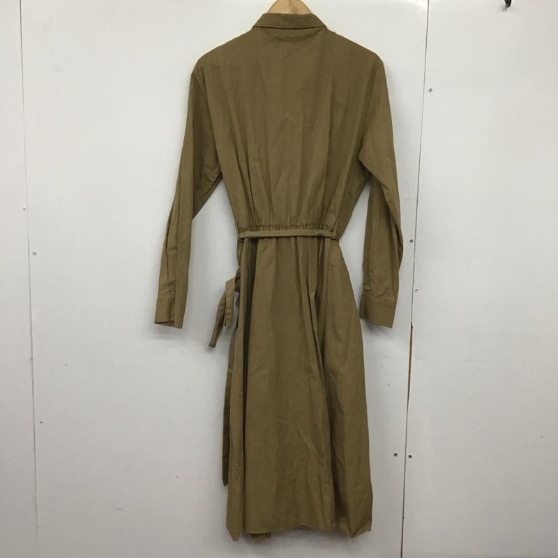 ザラ ZARA ワンピース ロングスカート 4530 801 704 シャツワンピース 長袖 XS 無地 茶 / ブラウン /  レディース USED 古着 中古 10145967