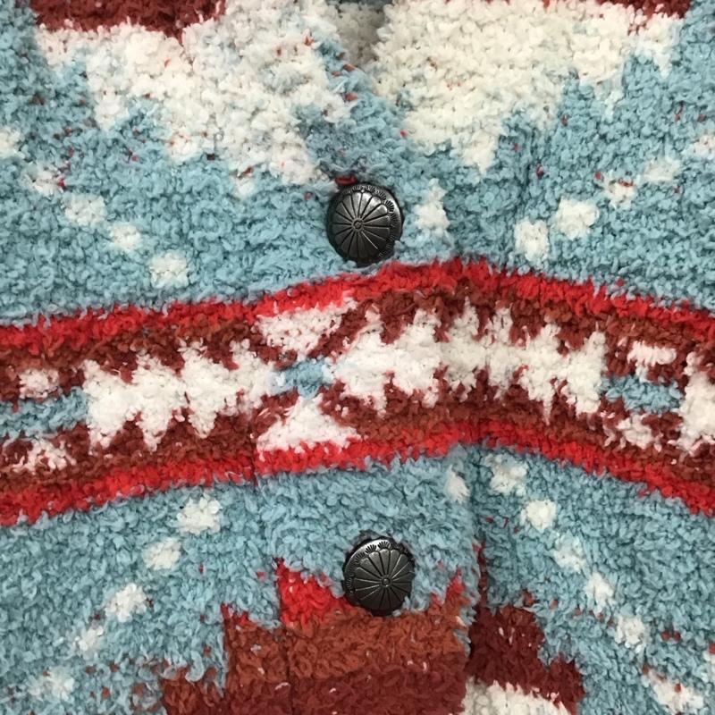 ビラボン BILLABONG カーディガン 長袖 長袖カーディガン コンチョ アウター L 総柄 マルチカラー / マルチカラー /  メンズ USED 古着 中古 10145706