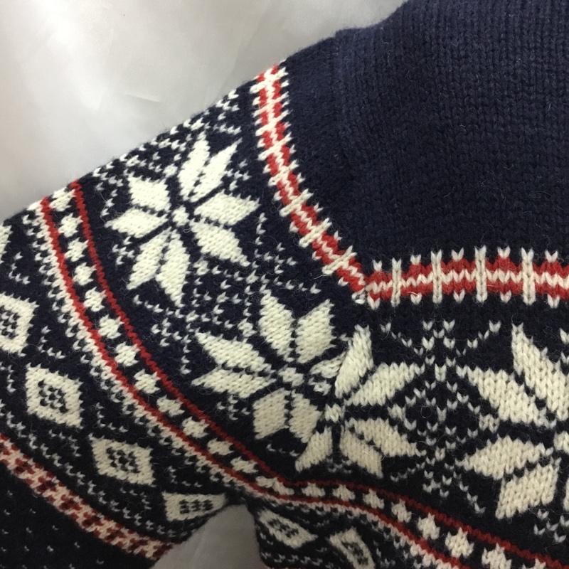 エディーバウアー Eddie Bauer ニット、セーター 長袖 長袖ジップアップニット アウター セーターニットジャケット M 総柄 マルチカラー / マルチカラー /  メンズ USED 古着 中古 10113318