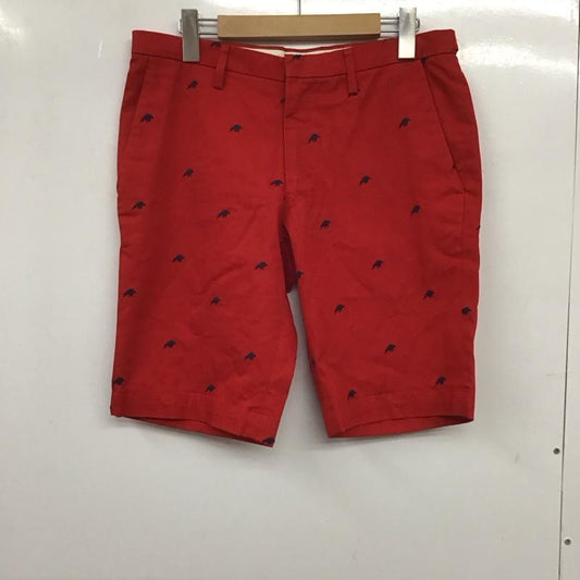 ポールスミス Paul Smith パンツ ショートパンツ ハーフパンツ ショートパンツ カジュアルパンツ M ロゴ、文字 赤 / レッド /  メンズ USED 古着 中古 10138171