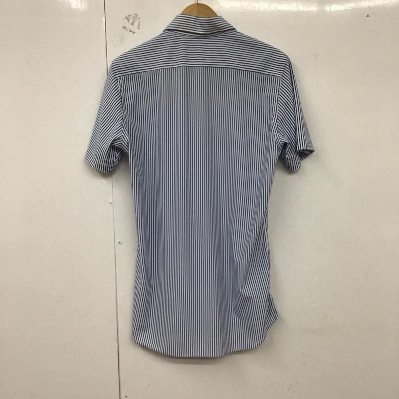 グリーンレーベルリラクシング green label relaxing シャツ、ブラウス 半袖 半袖シャツ ストライプシャツ カラーシャツ ストライプ 白 / ホワイト / X 青 / ブルー /  メンズ USED 古着 中古 10130008