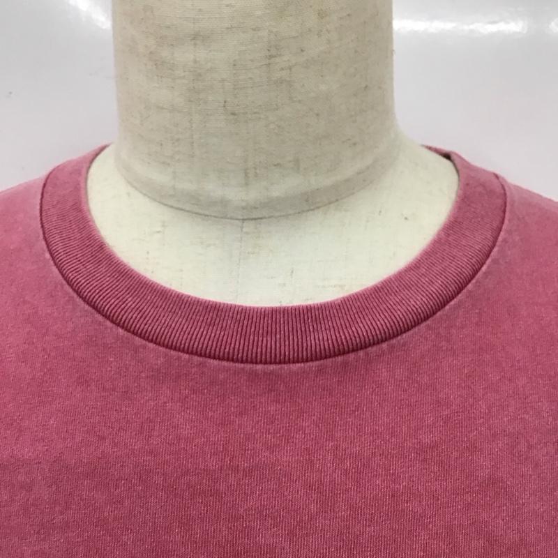 アベイシングエイプ A BATHING APE Tシャツ 半袖 半袖カットソー プリントTシャツ クルーネックカットソー L ロゴ、文字 桃 / ピンク /  メンズ USED 古着 中古 10116376