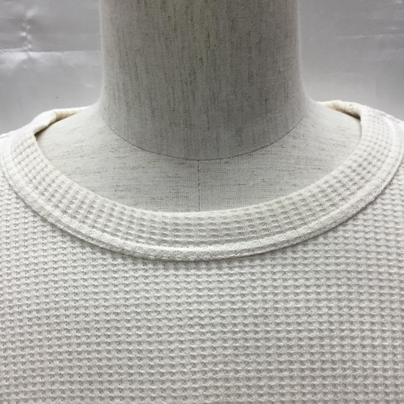 センスオブプレイスバイアーバンリサーチ SENSE OF PLACE by URBAN RESEARCH カットソー 半袖 AA65-11A030 ワッフル サーマル L 無地 アイボリー / アイボリー /  メンズ USED 古着 中古 10116084