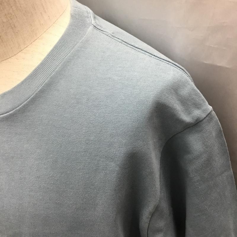 グリーンレーベルリラクシング green label relaxing カットソー 半袖 3217-175-4587 SCヘビーウェイトクルー半袖Tシャツ クルーネックカットソー L 無地 水色 / ライトブルー /  メンズ USED 古着 中古 10116731