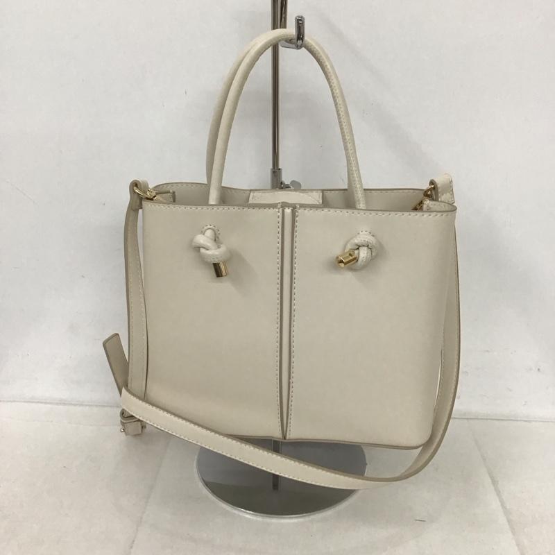 ザラ ZARA ショルダーバッグ ショルダーバッグ ハンドバッグ 無地 アイボリー / アイボリー /  レディース USED 古着 中古 10134092