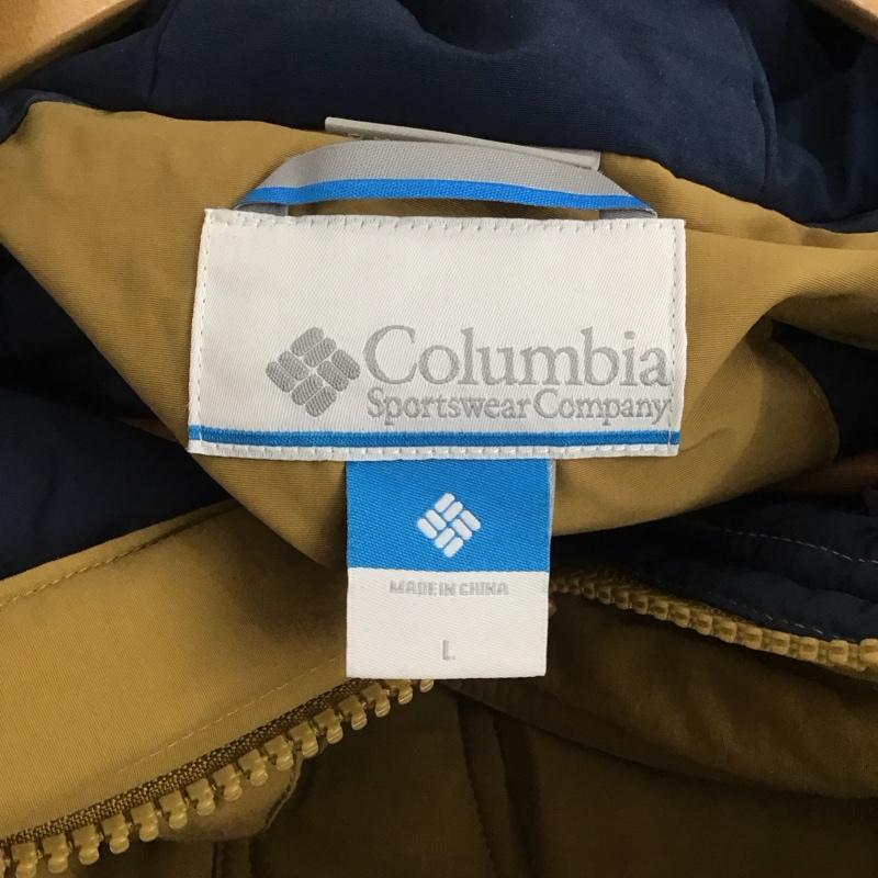 コロンビア Columbia ジャケット、上着 ジャンパー、ブルゾン 213 pm5778 スピカジャケット ジップアップジャケット アウター L ロゴ、文字 ベージュ / ベージュ /  メンズ USED 古着 中古 10142610