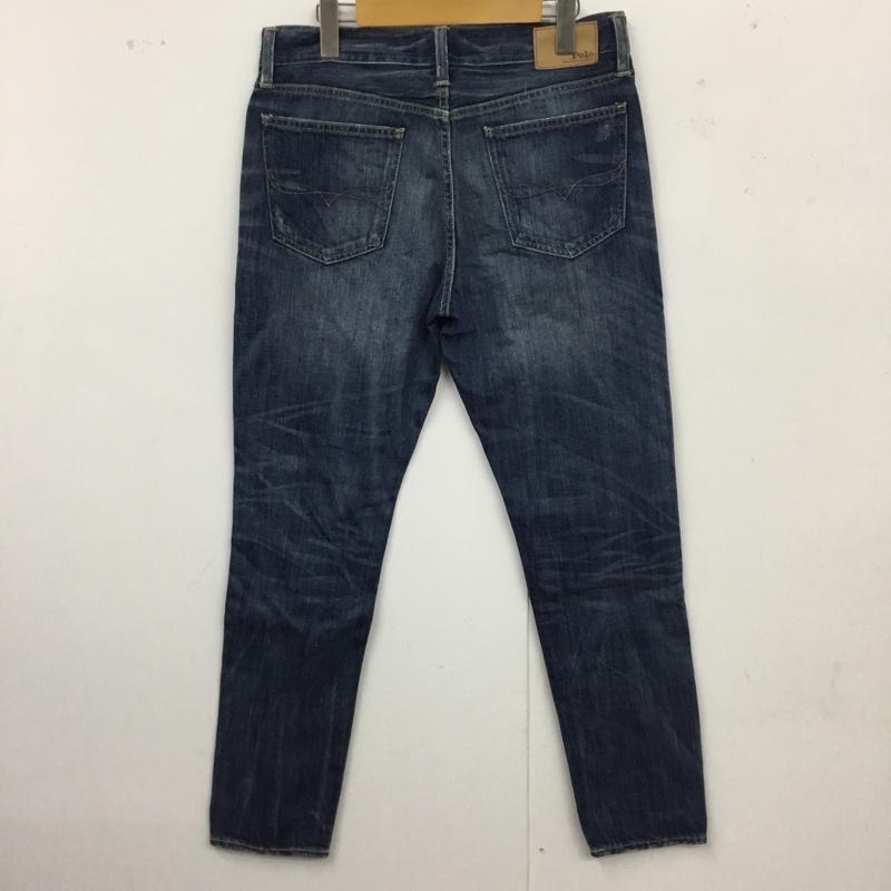 ポロラルフローレン POLO RALPH LAUREN パンツ デニム、ジーンズ デニムパンツ ストレートパンツ カジュアルパンツ 28インチ 無地 インディゴ / インディゴ /  メンズ USED 古着 中古 10122387