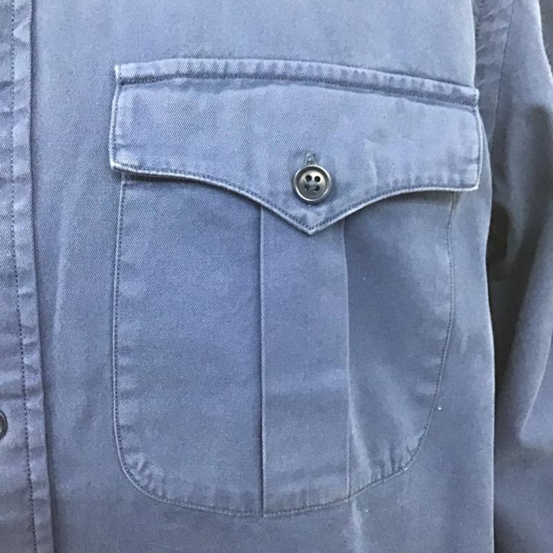 ポロラルフローレン POLO RALPH LAUREN シャツ、ブラウス 長袖 長袖シャツ 無地シャツ カラーシャツ L 無地 紺 / ネイビー /  メンズ USED 古着 中古 10127412
