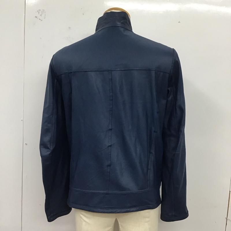 古着 USED ジャケット、上着 ジャケット、ブレザー シングルライダースジャケット ジップアップジャケット アウター リバーシブル XS 無地 青 / ブルー /  メンズ USED 古着 中古 10124590