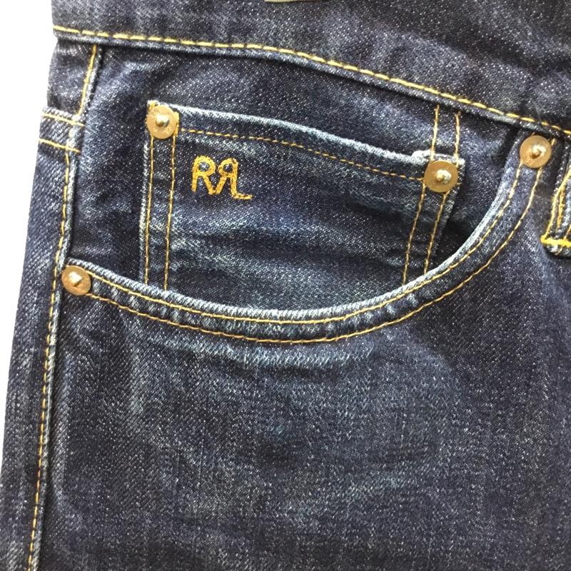 ダブルアールエル ラルフローレン RRL RALPH LAUREN パンツ デニム、ジーンズ 32 × 32 ストレート 32インチ 無地 インディゴ / インディゴ /  メンズ USED 古着 中古 10109686