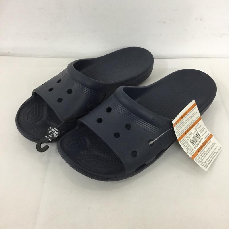 クロックス crocs サンダル サンダル クロックバンド 2スライド 28cm 28.0cm 無地 紺 / ネイビー /  メンズ USED 古着 中古 10125461