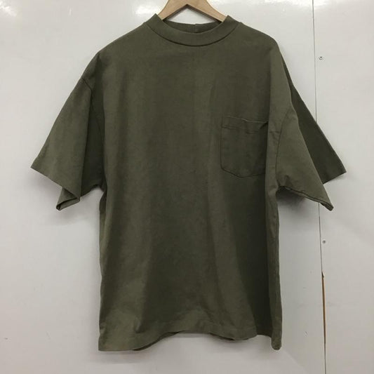 フリークスストア FREAK S STORE Tシャツ 半袖 半袖カットソー 無地Tシャツ クルーネックカットソー L 無地 カーキ / カーキ /  メンズ USED 古着 中古 10148523