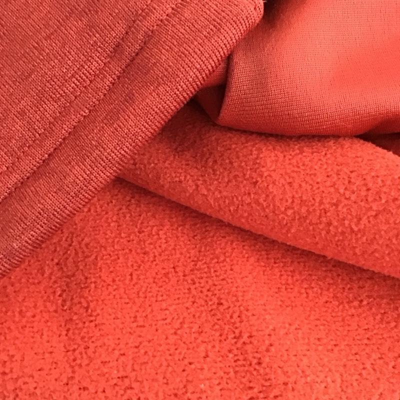 ザノースフェイス THE NORTH FACE ジャケット、上着 ジャケット、ブレザー ジップアップジャケット フリースジャケット アウター XL ロゴ、文字 灰 / グレー / X 赤 / レッド /  メンズ USED 古着 中古 10138879