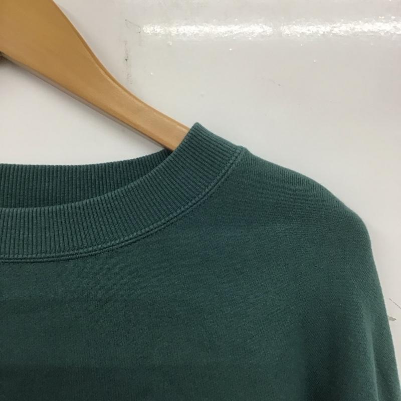 バンズ VANS トレーナー 長袖 長袖トレーナー スウェット クルーネック プルオーバー S 無地 緑 / グリーン /  メンズ USED 古着 中古 10137691