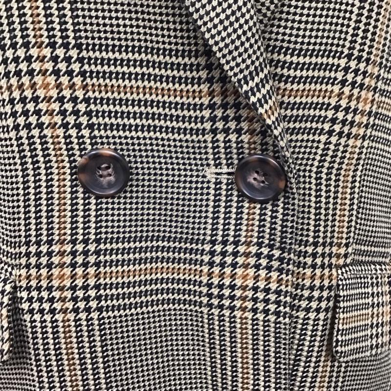 スライ SLY ベスト ベスト 030BAK30-3250 CHECKED VEST ロング丈 FREE チェック 黒 / ブラック / X ベージュ / ベージュ / X 茶 / ブラウン /  レディース USED 古着 中古 10116218