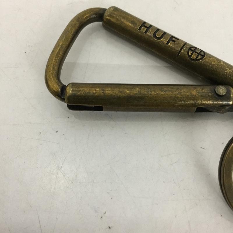 ハフ HUF キーホルダー キーホルダー BOTTLE OPENER CARABINER 栓抜き型 カラビナ ロゴ、文字 金 / ゴールド /  メンズ USED 古着 中古 10131204