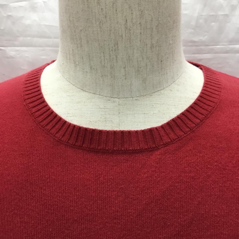 バーバリーブラックレーベル BURBERRY BLACK LABEL ニット、セーター 長袖 2 無地 赤 / レッド /  メンズ USED 古着 中古 10121811