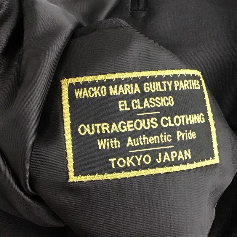 ワコマリア WACKO MARIA ジャケット、上着 ジャケット、ブレザー カジュアルジャケット アウター カラージャケット M ロゴ、文字 黒 / ブラック /  メンズ USED 古着 中古 10131519