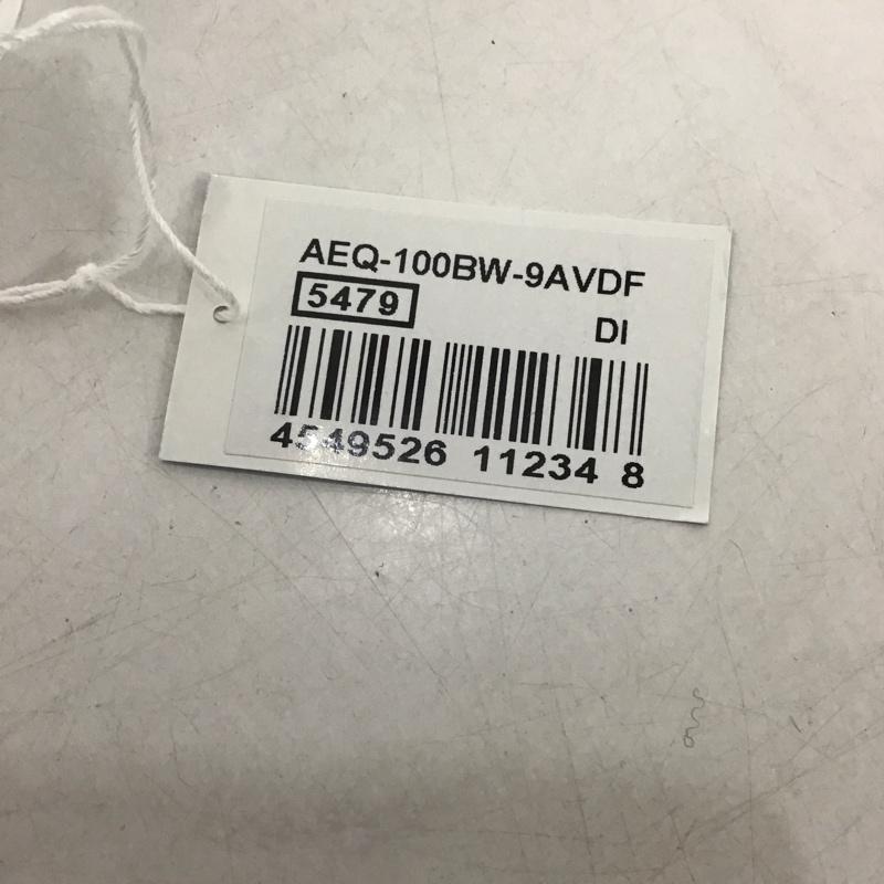 カシオ CASIO 腕時計 デジタル チープカシオ アナデジ AEQ-100BW-9A 無地 黒 / ブラック / X 金 / ゴールド /  メンズ USED 古着 中古 10144756