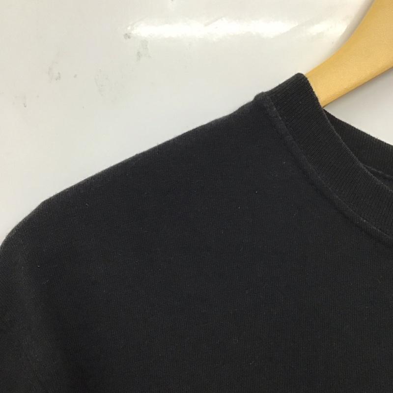 カーハート Carhartt カットソー 長袖 長袖カットソー 無地カットソー クルーネック M ロゴ、文字 黒 / ブラック /  メンズ USED 古着 中古 10131430