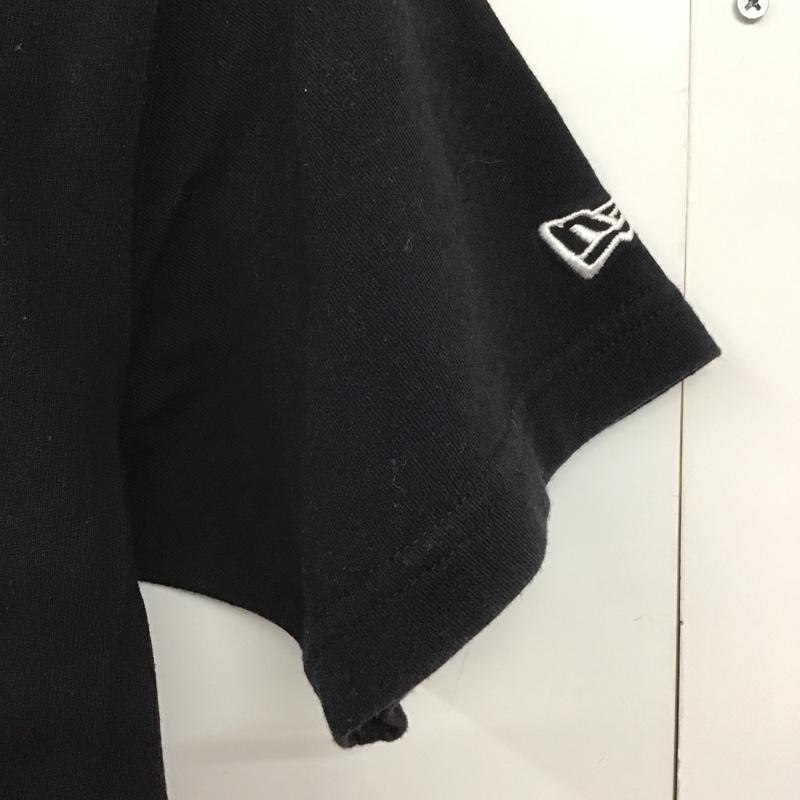 ニューエラ NEW ERA Tシャツ 半袖 半袖カットソー プリントTシャツ クルーネックカットソー S ロゴ、文字 黒 / ブラック /  メンズ USED 古着 中古 10146187