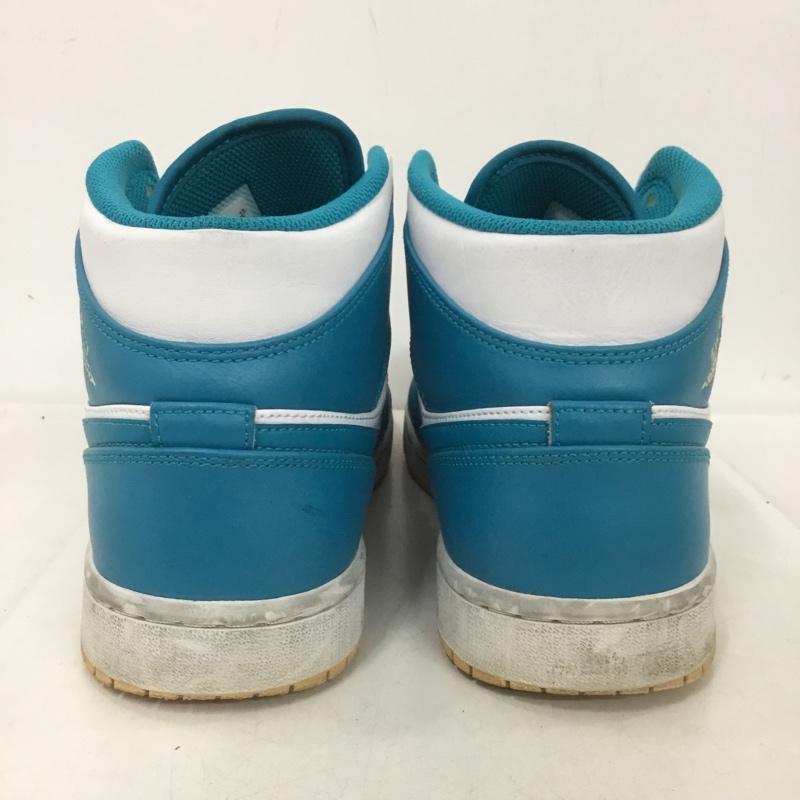 ナイキ NIKE スニーカー スニーカー DQ8426-400 AIR JORDAN 1 MID 28.5cm 28.5cm ロゴ、文字 白 / ホワイト / X 水色 / ライトブルー /  メンズ USED 古着 中古 10150420