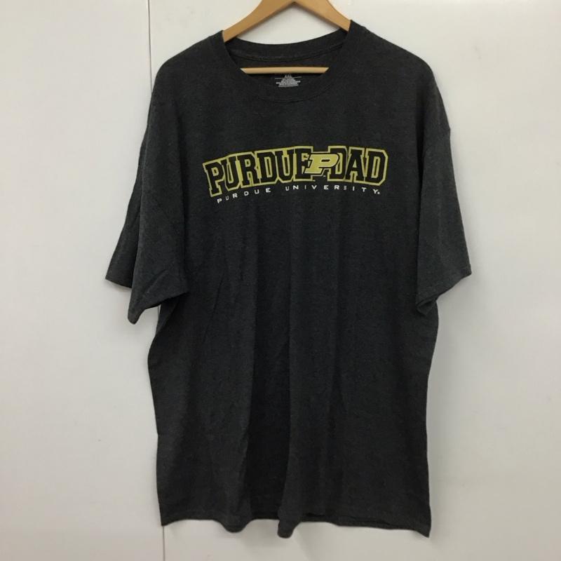 チャンピオン Champion Tシャツ 半袖 半袖カットソー プリントTシャツ クルーネックカットソー XXL プリント 灰 / グレー /  メンズ USED 古着 中古 10131233