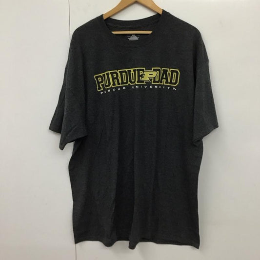 チャンピオン Champion Tシャツ 半袖 半袖カットソー プリントTシャツ クルーネックカットソー XXL プリント 灰 / グレー /  メンズ USED 古着 中古 10131233