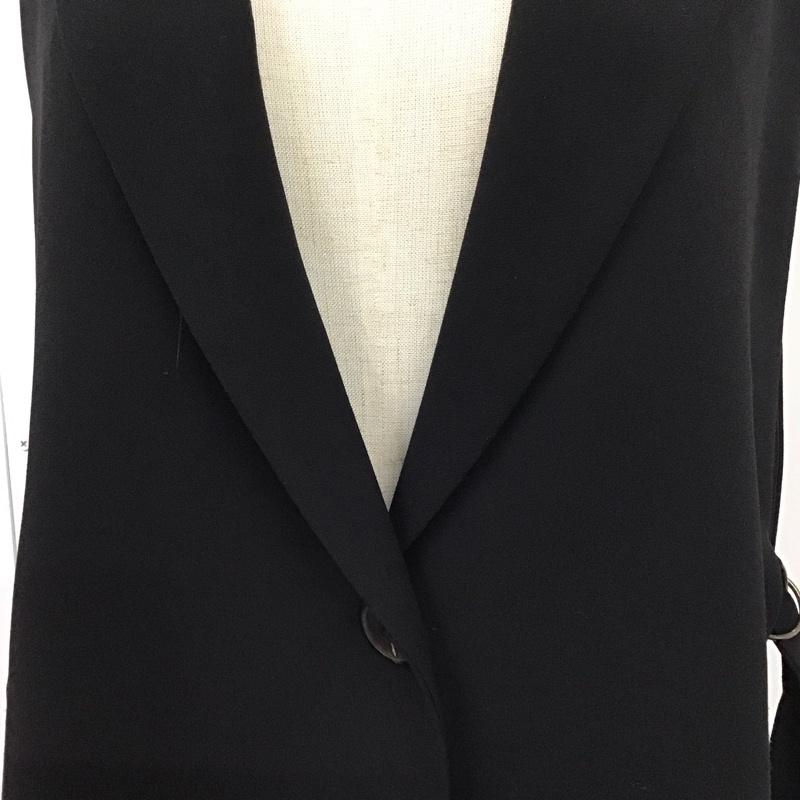 ザラ ZARA ベスト ベスト S 無地 黒 / ブラック /  レディース USED 古着 中古 10113509