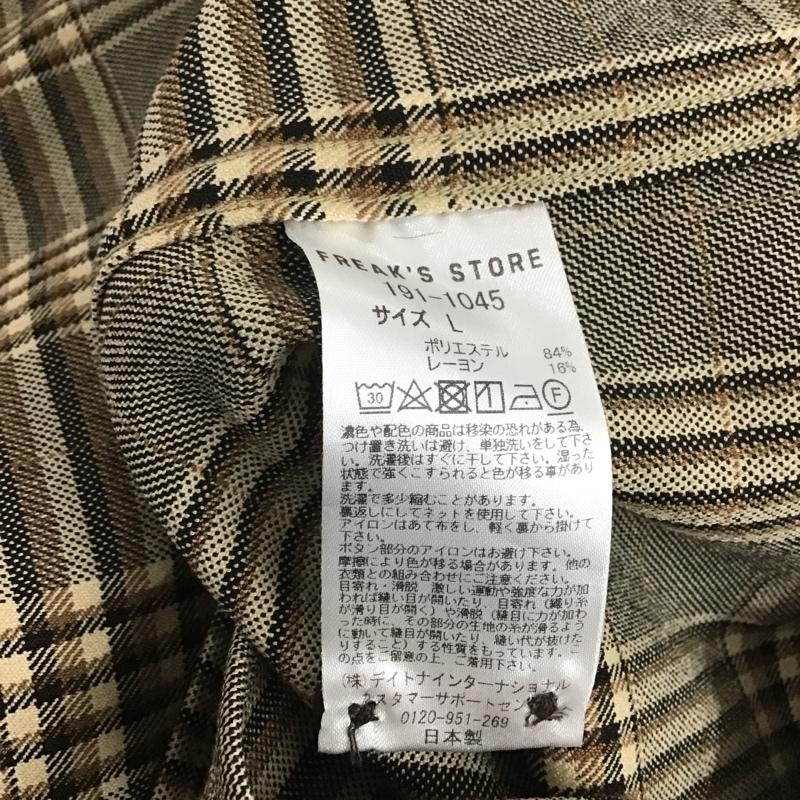フリークスストア FREAK S STORE シャツ、ブラウス 長袖 L チェック マルチカラー / マルチカラー /  メンズ USED 古着 中古 10105996