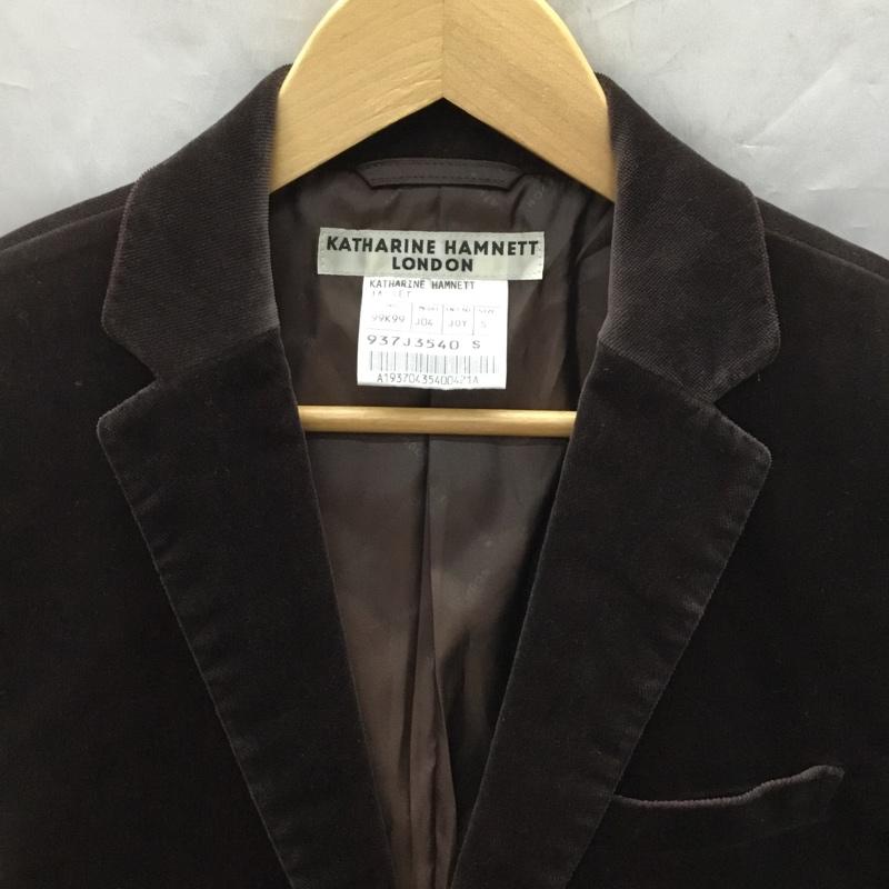 キャサリンハムネットロンドン KATHARINE HAMNETT LONDON ジャケット、上着 ジャケット、ブレザー 937J3540 テーラード S 無地 ダークブラウン / ダークブラウン /  メンズ USED 古着 中古 10118852