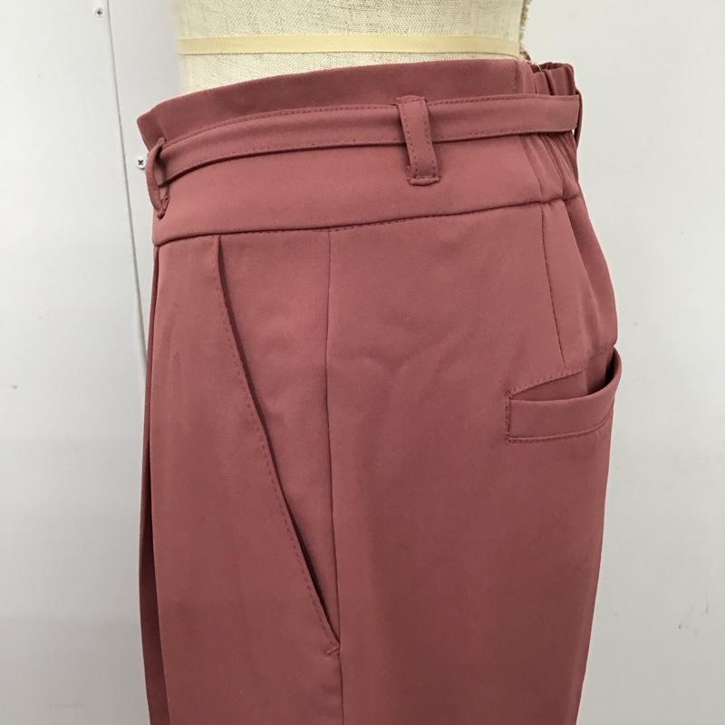 グローブ grove パンツ スラックス スラックスパンツ センタータックパンツ ワイドパンツ S 無地 桃 / ピンク /  レディース USED 古着 中古 10115960