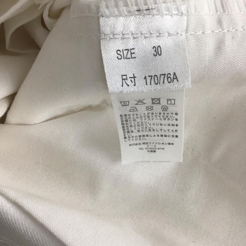 ディッキーズ Dickies パンツ ワークパンツ、ペインターパンツ ワークパンツ ワイドパンツ カジュアルパンツ 30インチ ロゴ、文字 白 / ホワイト /  メンズ USED 古着 中古 10149196