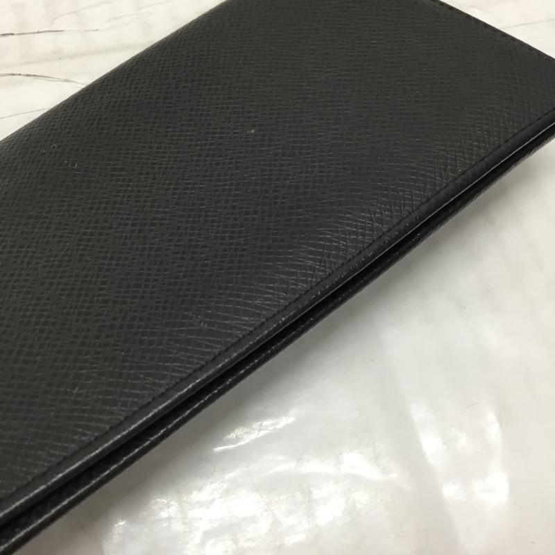 ルイヴィトン LOUIS VUITTON 財布 長財布 タイガ 札入れ カード入れ ワンポイント 黒 / ブラック /  メンズ USED 古着 中古 10115592