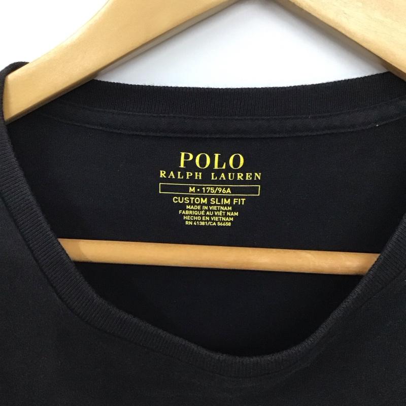 ポロラルフローレン POLO RALPH LAUREN Tシャツ 半袖 M 無地 黒 / ブラック /  メンズ USED 古着 中古 10129998