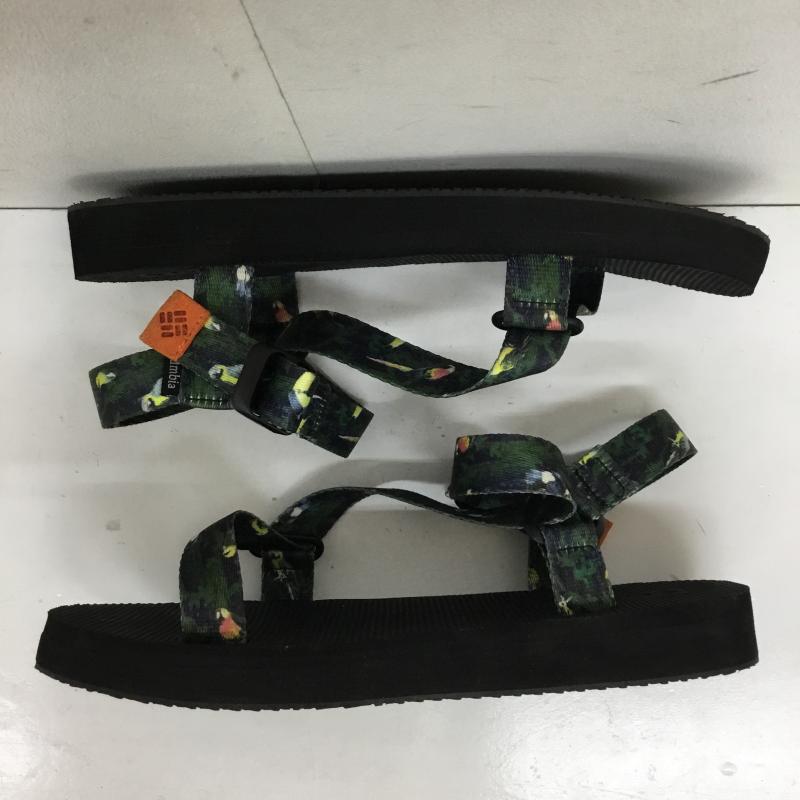 コロンビア Columbia サンダル サンダル 総柄 緑 / グリーン /  メンズ USED 古着 中古 10134723