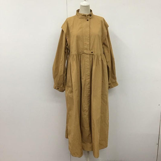 フリークスストア FREAK S STORE ワンピース ロングスカート 221-3140 長袖ワンピース ロングワンピース 前開きシャツワンピース FREE 無地 ベージュ / ベージュ /  レディース USED 古着 中古 10110230