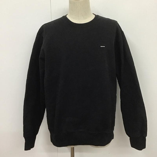 シュプリーム Supreme トレーナー 長袖 スモールボックスロゴ スウェット 裏起毛 L ワンポイント 黒 / ブラック /  メンズ USED 古着 中古 10107819