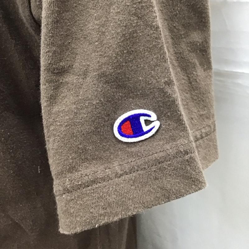 チャンピオン Champion Tシャツ 半袖 C8-M305R SHORTSLEEVEPOCKETT-SHIRT 半袖カットソー 無地Tシャツ クルーネックカットソー M 無地 茶 / ブラウン /  メンズ USED 古着 中古 10116969