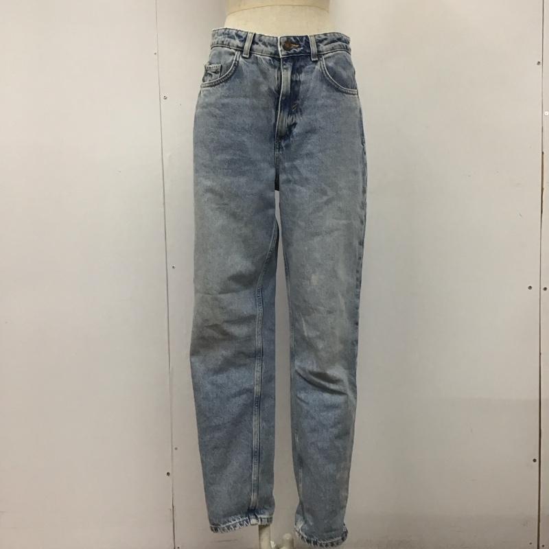 ザラ ZARA パンツ デニム、ジーンズ 6164 169 427 ハイウエスト 無地 水色 / ライトブルー /  レディース USED 古着 中古 10108163